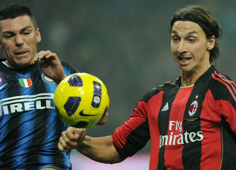 Lucio e Ibrahimovic (2010)