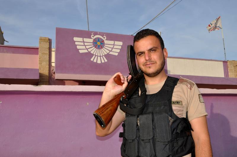 Miliziano cristiano assiro ad Al Qosh in Kurdistan