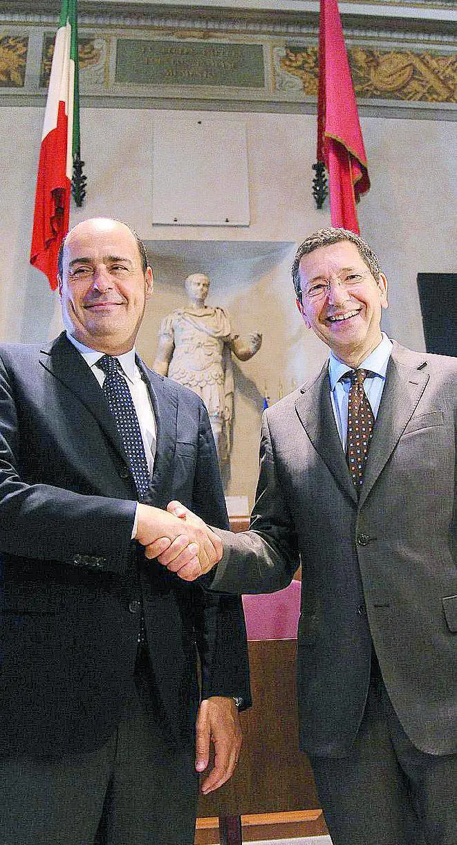 Nicola Zingaretti e Ignazio Marino
