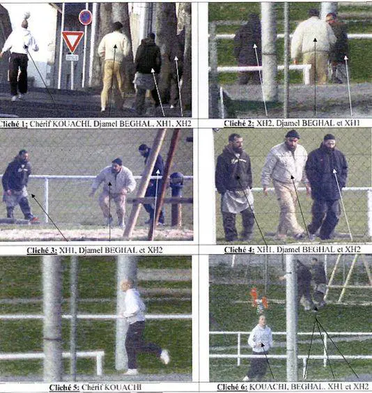 Le immagini di Cherif Kouachi durante la sorveglianza dei servizi segreti