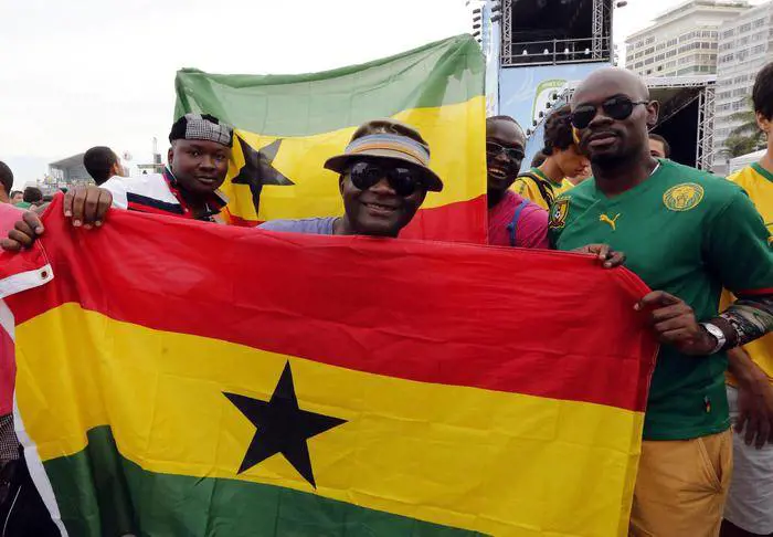 Tifosi del Camerun alla Coppa d'Africa in una foto d'archivio