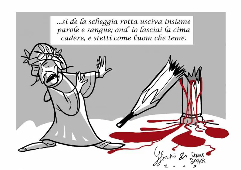 Clicca sulla foto per vedere tutta la vignetta di Bruno Bozzetto