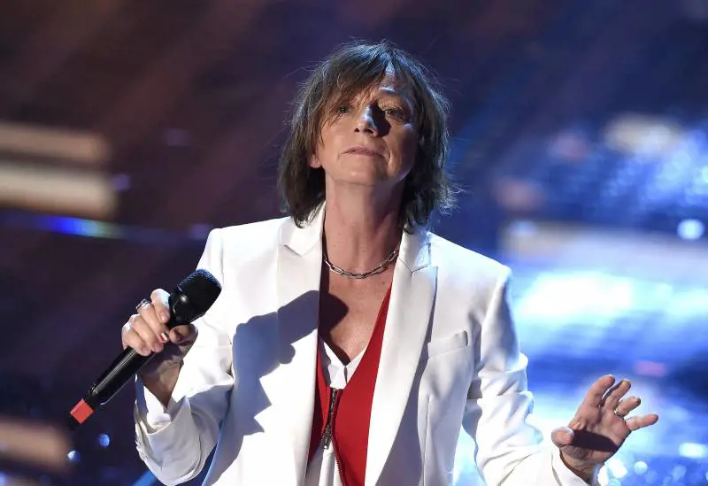 La gaffe di Conti all'arrivo della Nannini