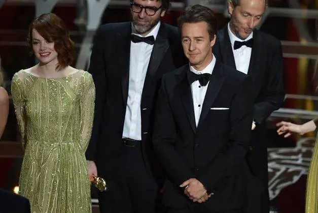 Miglior fotografia: Birdman, nella foto gli attori Emma Stone e Edward Norton