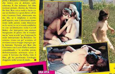 Novella 2000 mostra le foto del film a luci rosse di Ron