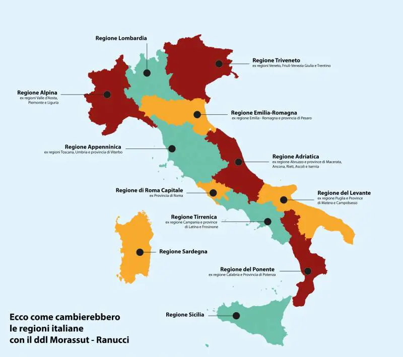 Riforme, ok a discussione per riduzione numero Regioni