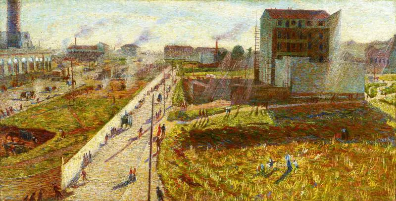 Il quadro di Umberto Boccioni "Officine a Porta Romana" sarà esposto nel padiglione di Intesasanpaolo all'Expo
