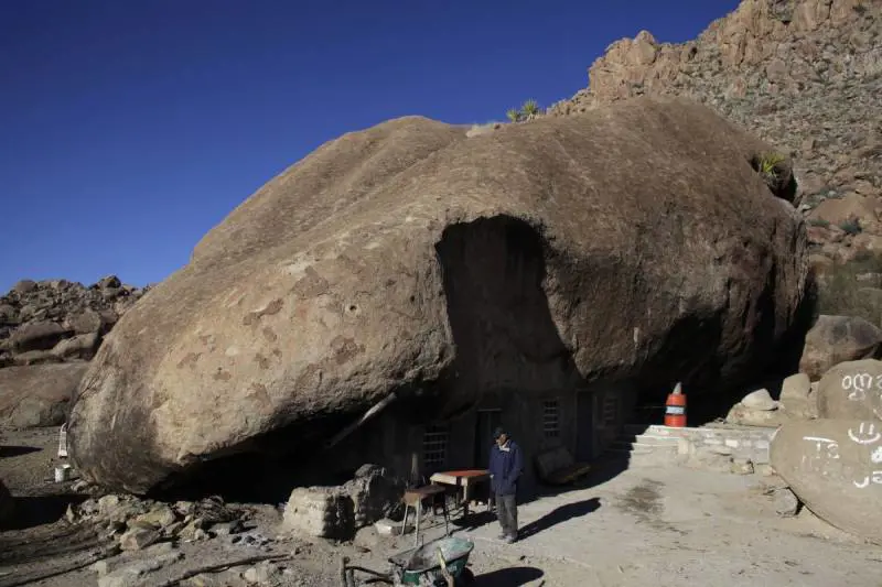 La casa di roccia a Coahuila, in Messico