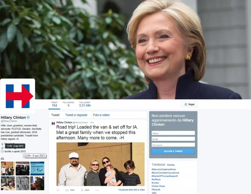 Hillary Clinton, la donna che visse due volte, riparte dall'Iowa