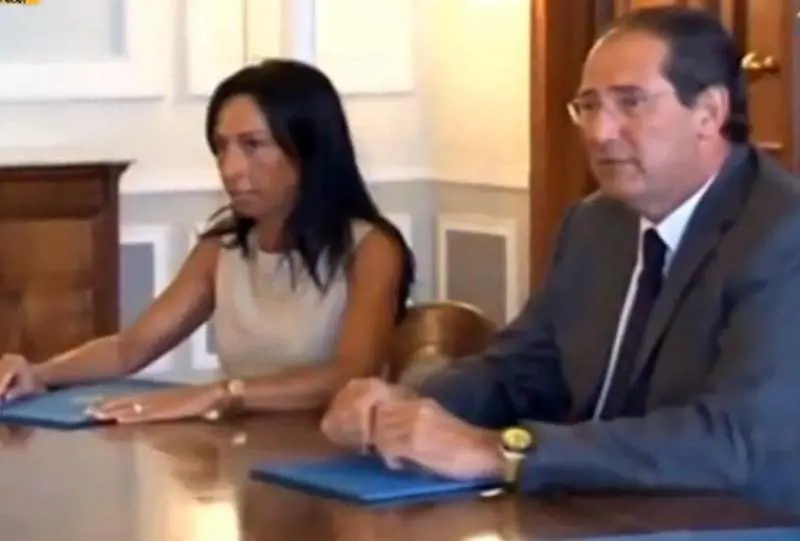 Giancarlo Galan con la segretaria Claudia Minutillo