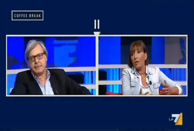 Volano stracci in diretta tra Sgarbi e Flavia Perina