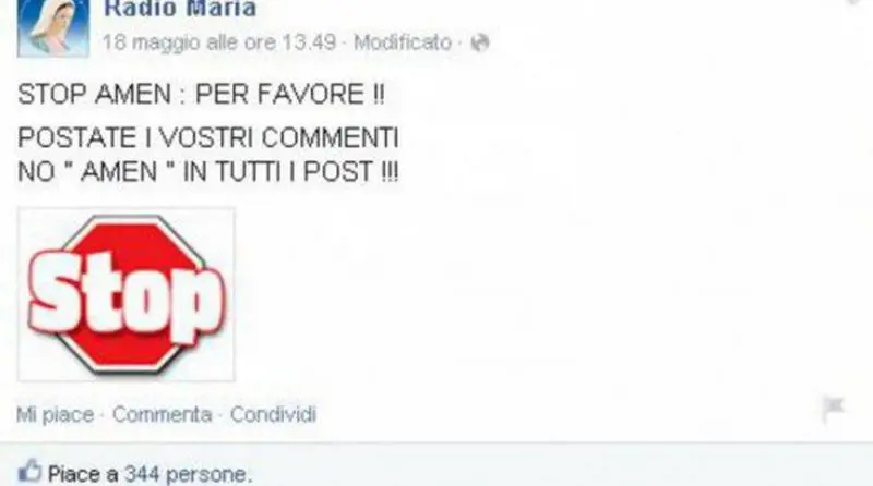 Radio Maria ai suoi fan: "Basta scrivere amen"