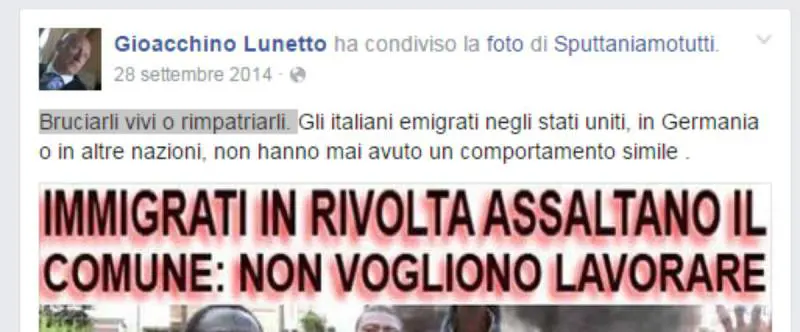 Migranti, il responsabile della Polfer di Catania: "Buttateli tutti a mare"
