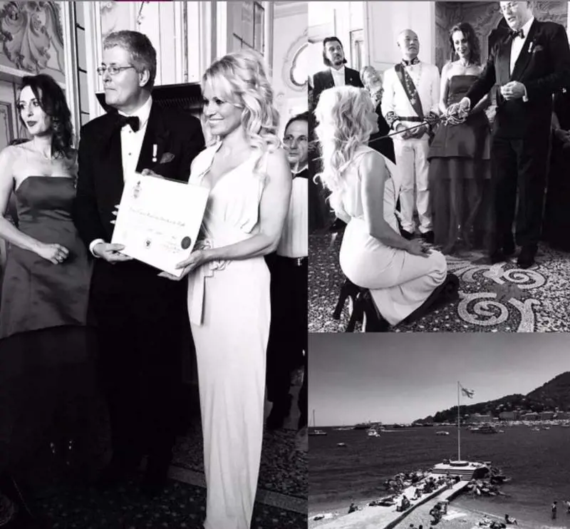 Pamela Anderson contessa in Liguria