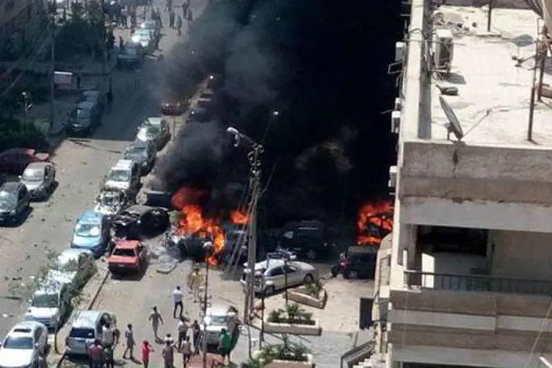 Il luogo dove è stato colpito il convoglio del procuratore generale Barakat