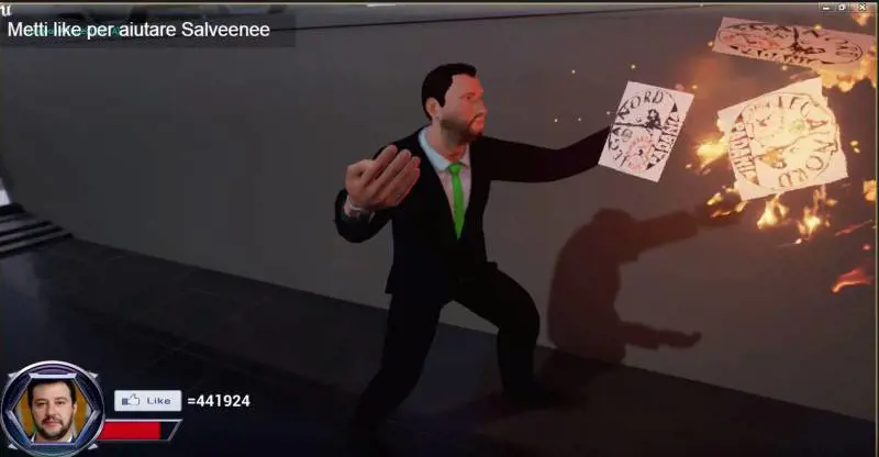 "Call of Salveenee": il videogioco che sbeffeggia Salvini e Lega