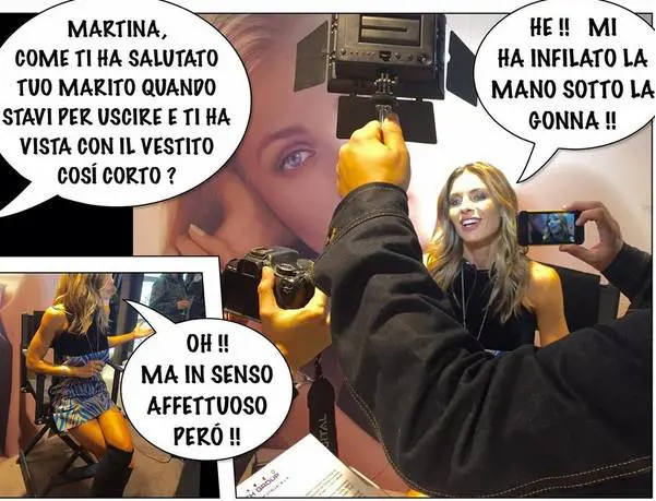 Martina Colombari e la vignetta osé su Instagram