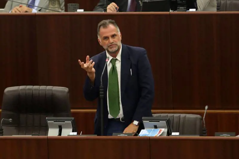 Massimo Garavaglia durante un intervento a Palazzo Pirelli