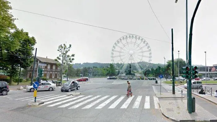Rendering della ruota panoramica (da La Stampa.it)
