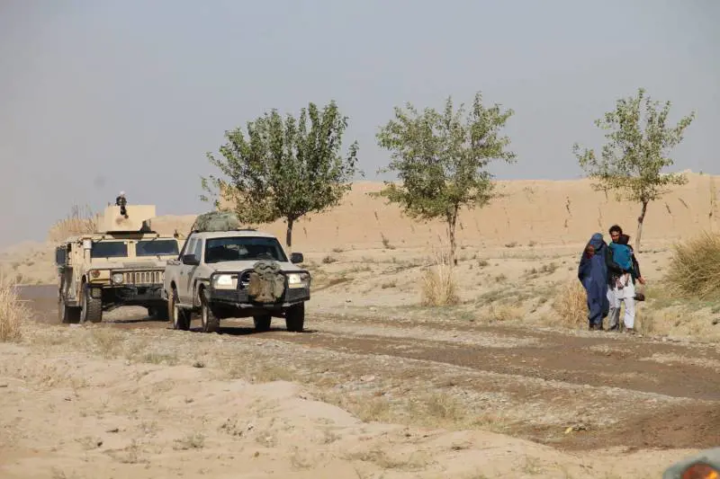 Mezzi dell'esercito afghano nella zona di Kunduz