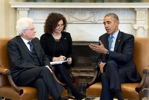 Il Presidente della Repubblica Mattarella da Obama alla Casa Bianca