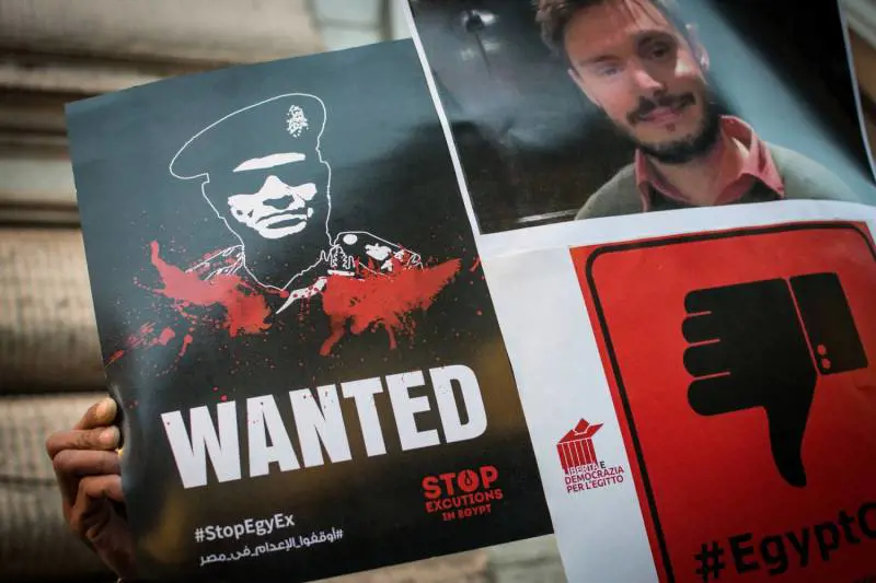 Manifestazione per chiedere giustizia per Regeni a Roma