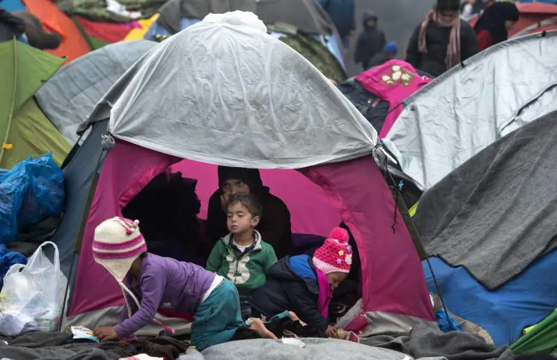 Campo profughi di Idomeni