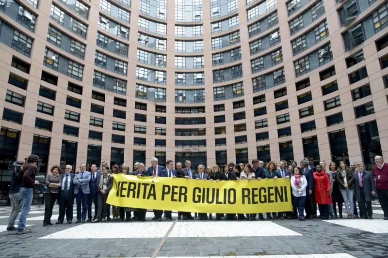 Manifestazione per Giulio Regeni degli europarlamenatri italiani