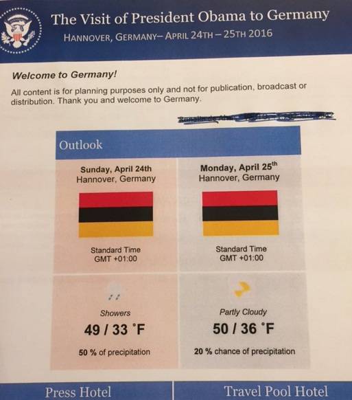 La gaffe di Obama in Germania