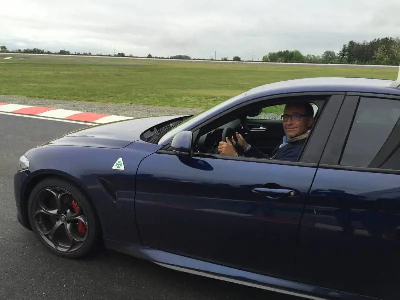 In pista a 300 all'ora sulla nuova Alfa Giulia