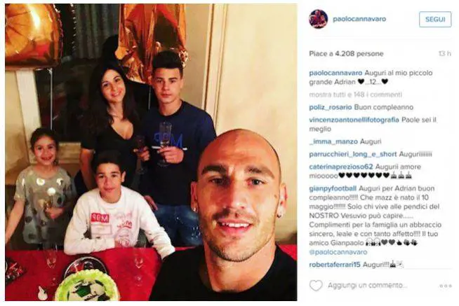 Paolo Cannavaro e la "rissa" su Instagram