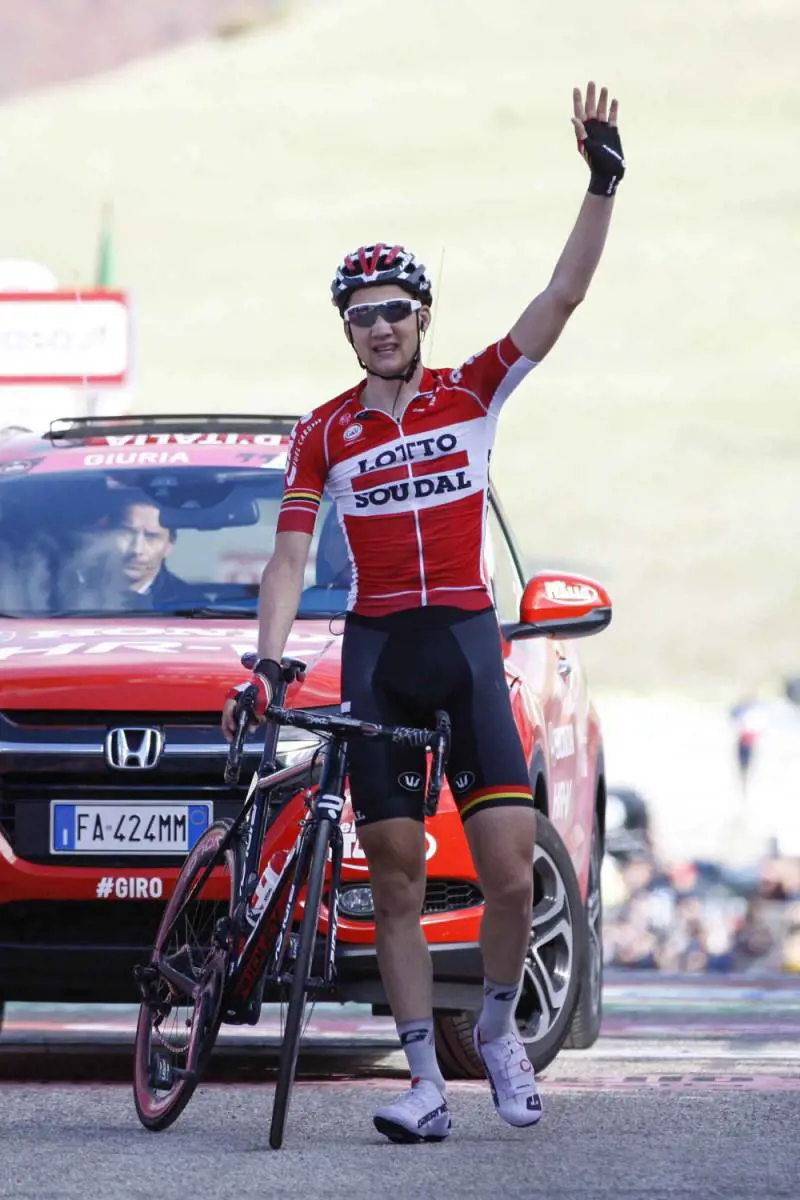 Giro, Roccaraso incorona Wellens. Dumoulin spaventa Nibali e i big