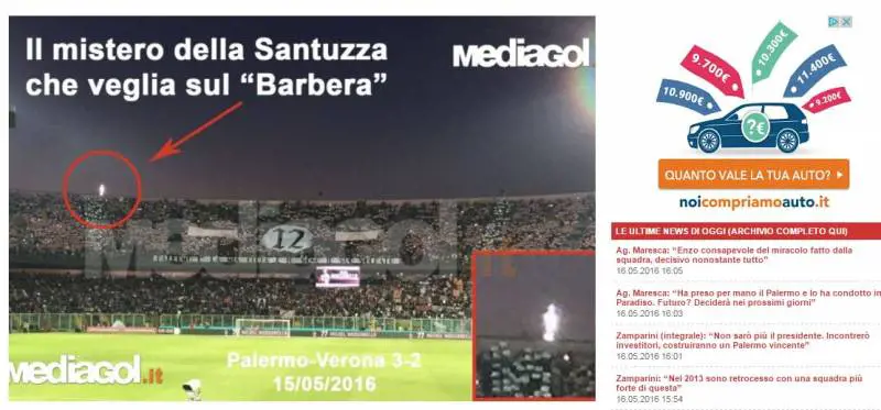 Quella foto al Barbera che fa gridare al miracolo i tifosi del Palermo