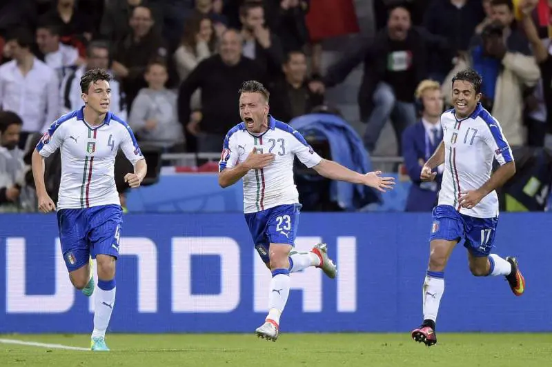 Italia, buona la prima: Giaccherini e Pellè stendono il Belgio