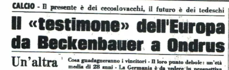 1976, la Cecoslovacchia dei poveri ma belli si prende la coppa con il «cucchiaio»