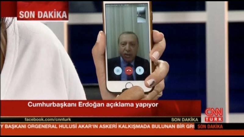 Smartphone di Erdogan