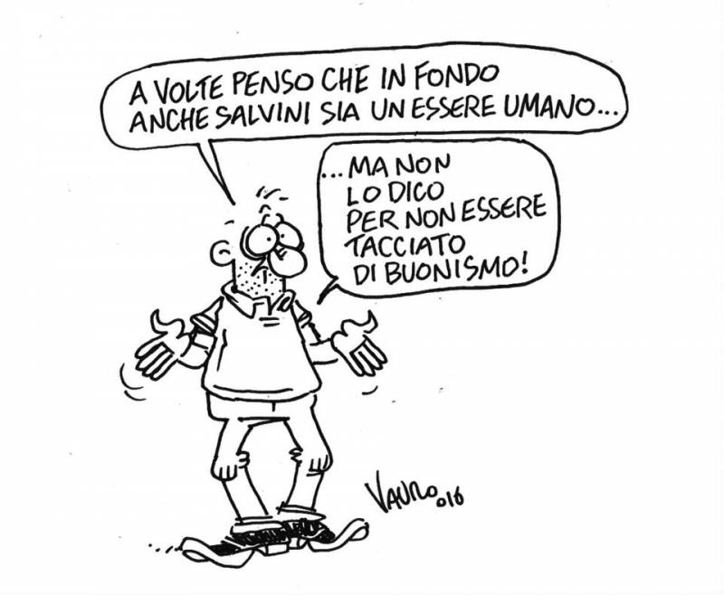 Vauro vignetta Salvini