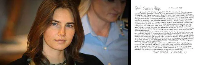 "Dietro la scrittura di Amanda un personalità immatura"