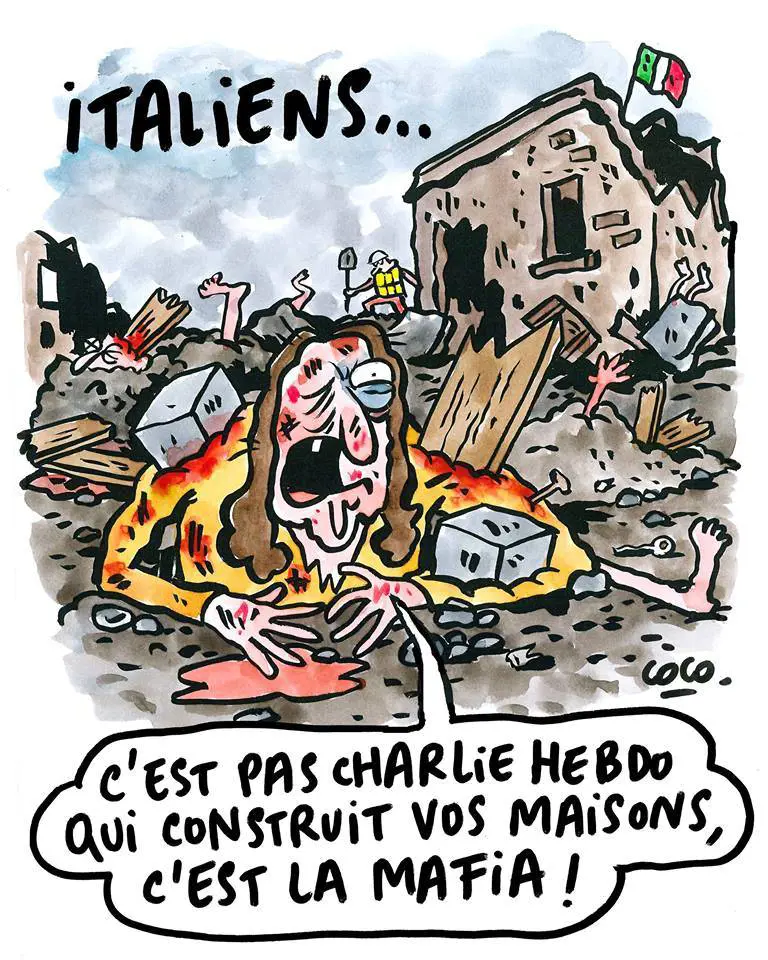 Charlie Hebdo rincara la dose: "La mafia fa le vostre case"