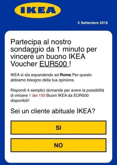 Attenzione alla truffa su WhatsApp: "Ikea non regala nessun buono"