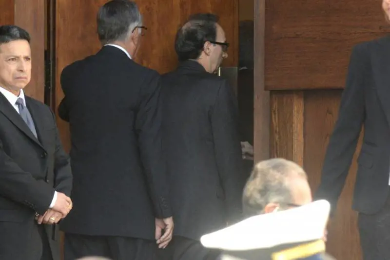 Il dolore di Benigni ai funerali di Ciampi