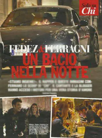 Fedez e Chiara Ferragni, bacio e cena al ristorante a Milano