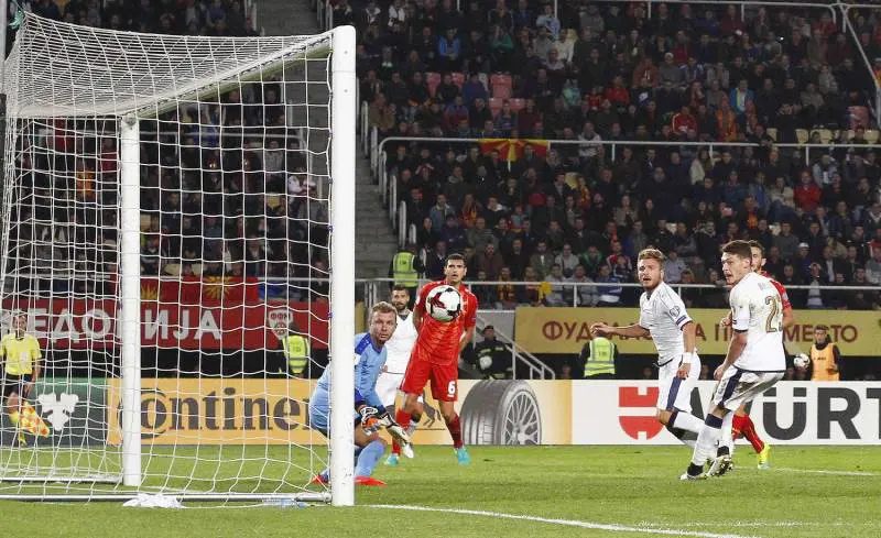 L'Italia si salva al 91': Immobile regala la vittoria contro la Macedonia