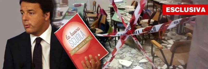 Così la Buona scuola di Renzi ​crolla sulla testa dei bambini