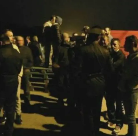 Un momento della protesta di ieri notte a Goro, Ferrara