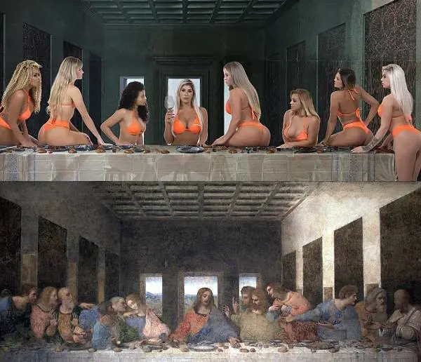 Sfregio all'Ultima Cena di Leonardo da Vinci e a tutto il mondo cristiano