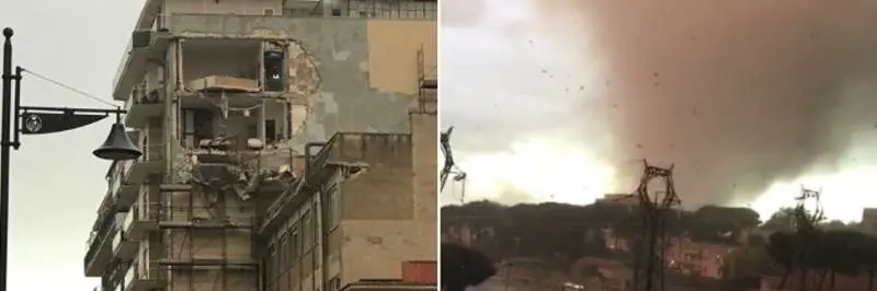 Maltempo, una tromba d'aria uccide due persone nel Lazio