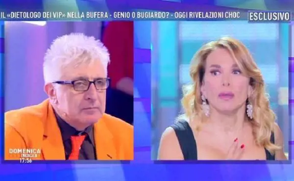 Domenica Live, sfiorata la rissa tra il farmacista Lemme e l'attrice Rinaldi