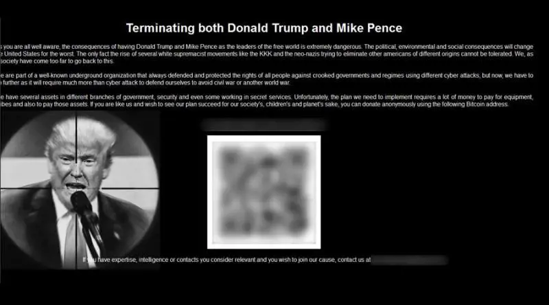 Sul "dark web" il crowfunding per uccidere Trump e Pence
