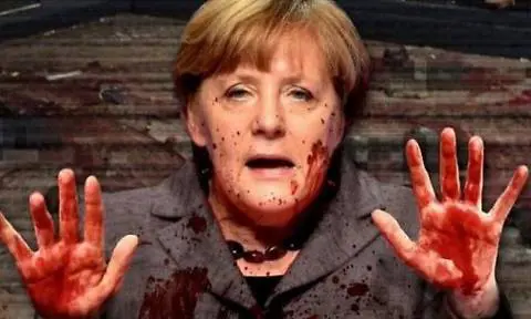 Merkel sotto accusa in Europa. In rete spunta l'immagine choc